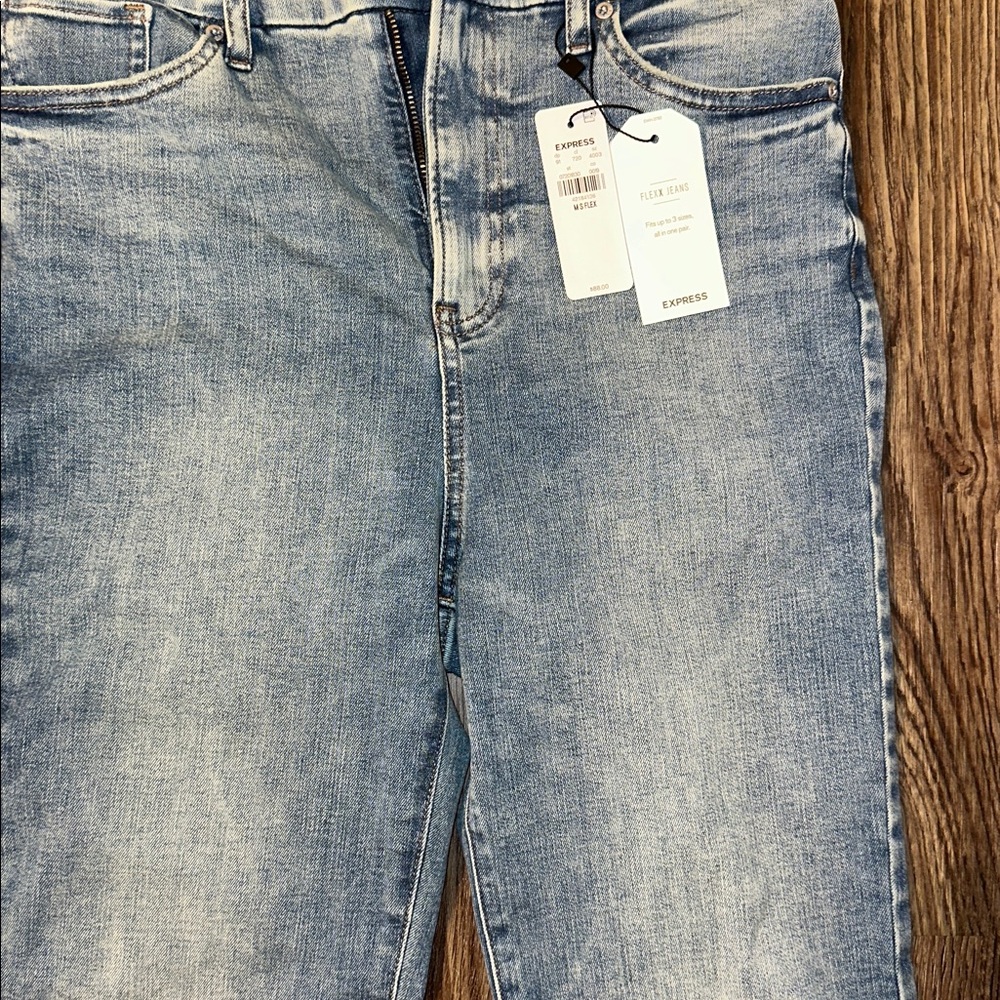 🆕 NWT Express 90s Slim Super High Rise Jeans - Picture 3 of 6
